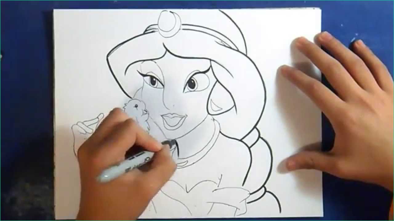 Dessin De Princesse Élégant Image Ment Dessiner Princesse Jasmine