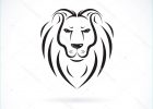 Dessin De Tête De Lion Beau Photos Vecteur D Un Motif De Tête De Lion Sur Fond Blanc Animaux