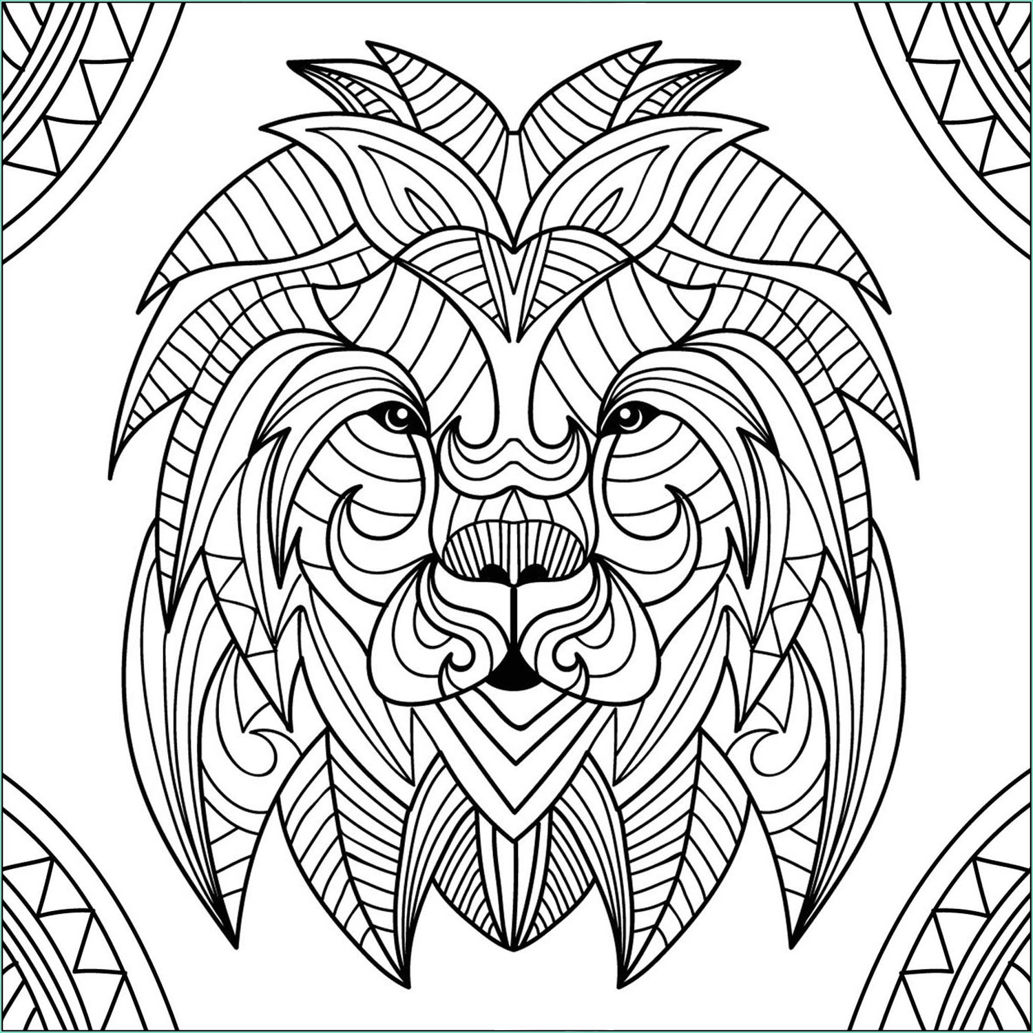 Dessin De Tête De Lion Impressionnant Photos Tete De Lion Mandala 1 Coloriage De Lions Coloriages