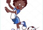 Dessin Enfants Qui Jouent Beau Photos Joyeux Enfant Qui Joue Au Football Illustration De