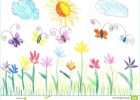 Dessin Fleur Enfant Élégant Stock Portfolio De Walter – Voici Mon Portfolio Destiné à