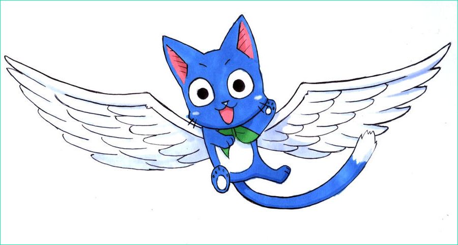 Dessin Happy Fairy Tail Luxe Images Ment Dessiner Happy De Fairy Tail