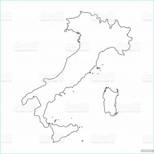 Dessin Italie Nouveau Image Italy Map Outline Graphic Freehand Drawing White