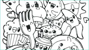 Dessin Kawaii Nourriture A Colorier Beau Stock Cute Food Coloring Pages at Getcolorings