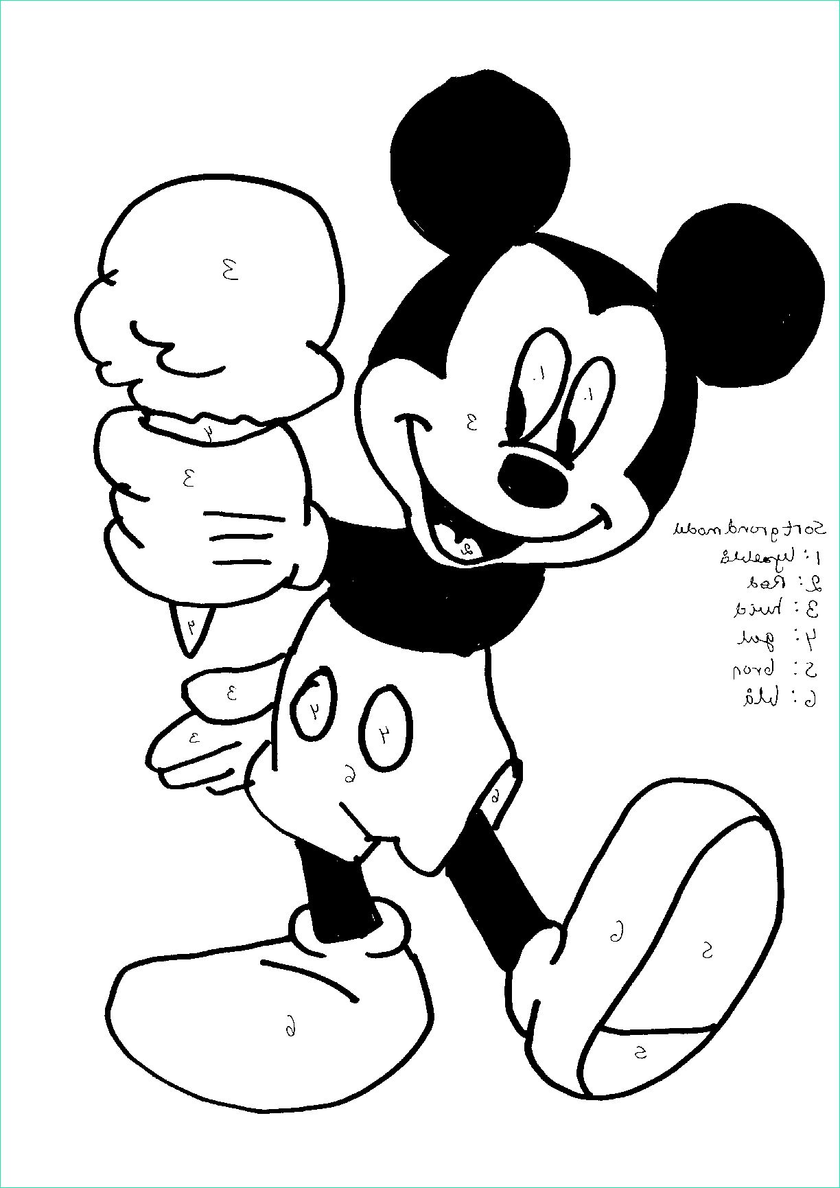 Dessin Mickey Mouse Élégant Image Coloriages à Imprimer Mickey Mouse Numéro 8443