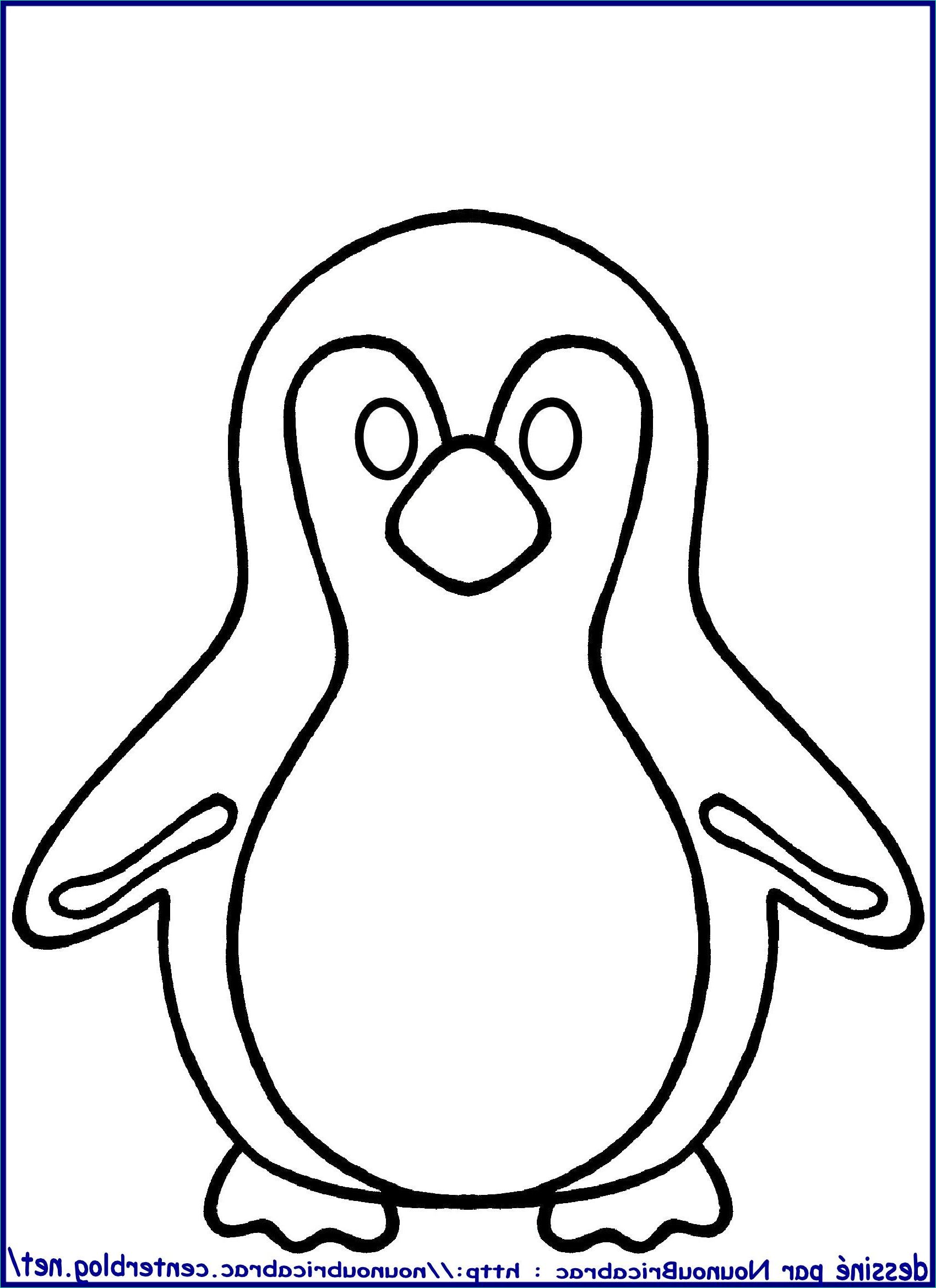Dessin Pingouin Facile Beau Image Pingouin 2 à Colorier