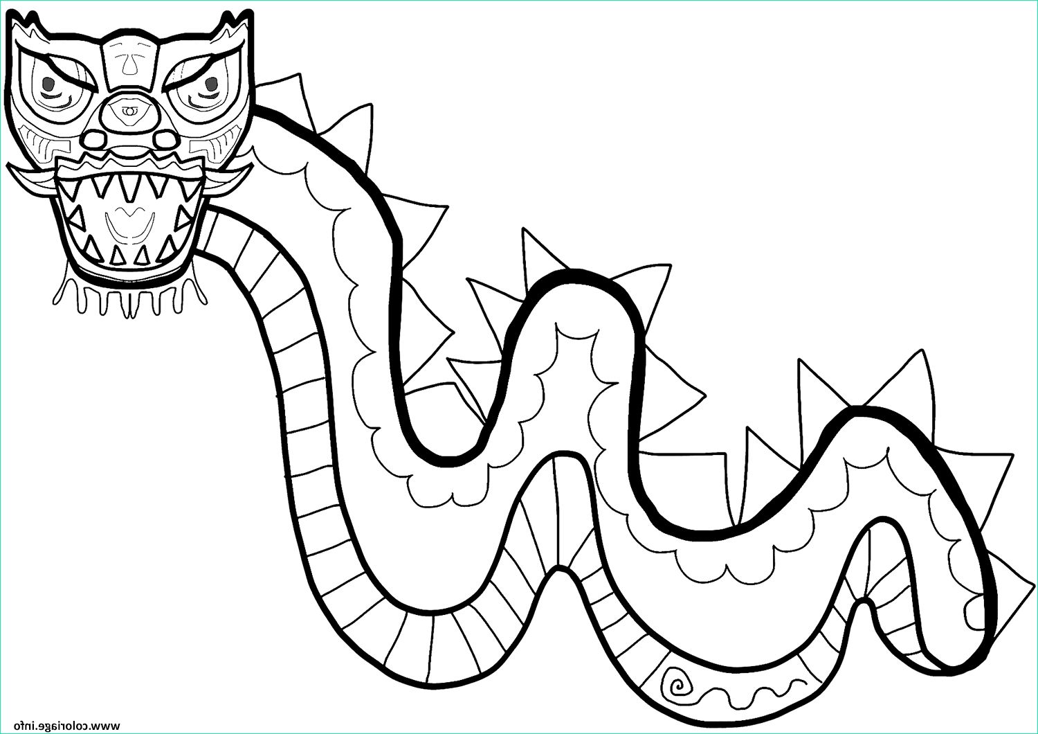 Dragon Chinois Coloriage Beau Collection Coloriage Fun Nouvel An Chinois Dragon Dessin Nouvel An