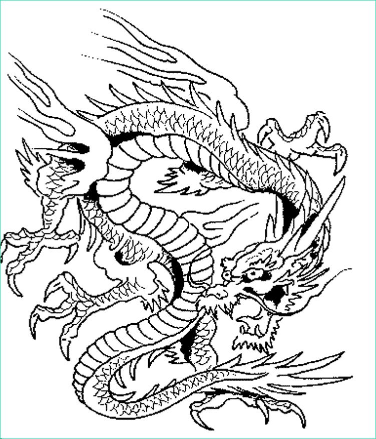Dragon Chinois Coloriage Cool Images Coloriages De Dragons Chinois – Kewlfr
