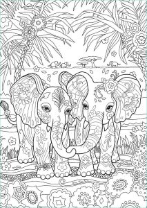 éléphant à Colorier Cool Galerie Cute Elephants Coloring Page