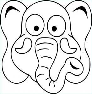 éléphant à Colorier Élégant Photos Coloriage Masque éléphant à Imprimer Sur Coloriages Fo