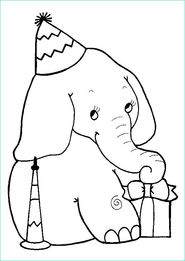 éléphant à Colorier Nouveau Collection Coloriage Elephant Gratuit à Imprimer Liste 20 à 40
