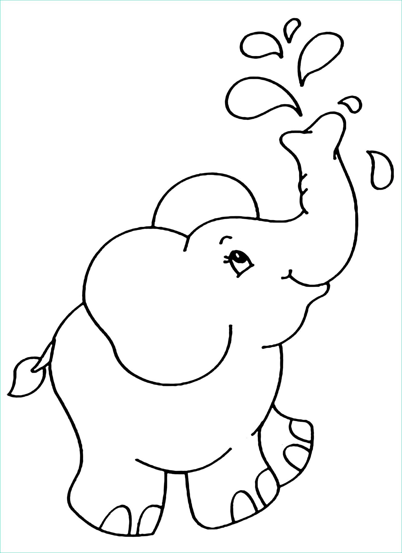 éléphant à Colorier Unique Image Coloriage D éléphant à Telecharger Gratuitement