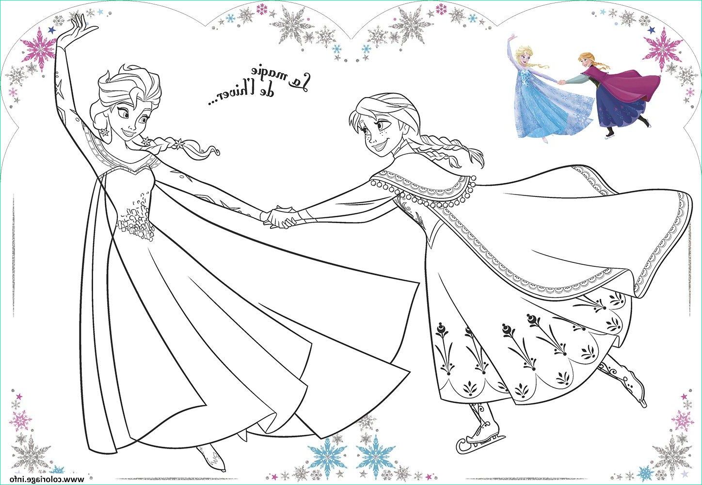 Elsa Et Anna Coloriage Élégant Photos Coloriage La Magie De Lhiver Elsa Et Anna Dessin