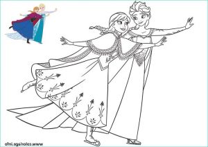 Elsa Et Anna Coloriage Nouveau Photos Coloriage Les soeurs Elsa Et Anna Patinent Pour Noel