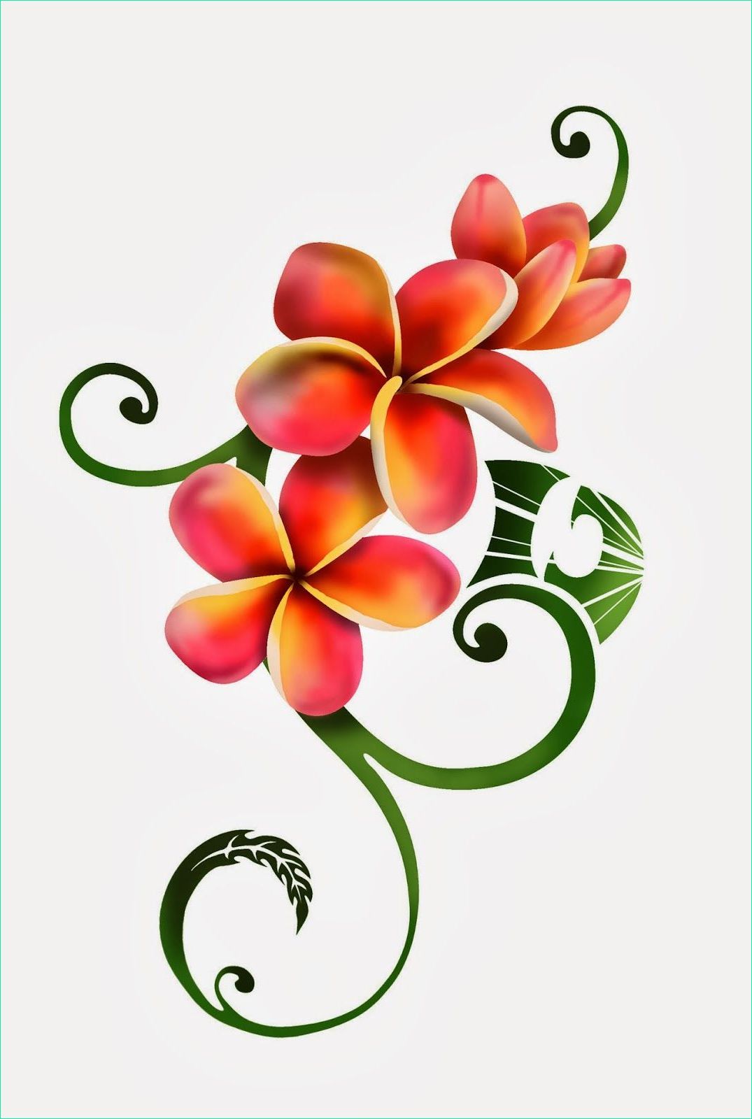 Fleur Hawaienne Dessin Nouveau Stock Fleur Hawaienne Tribal Recherche Google