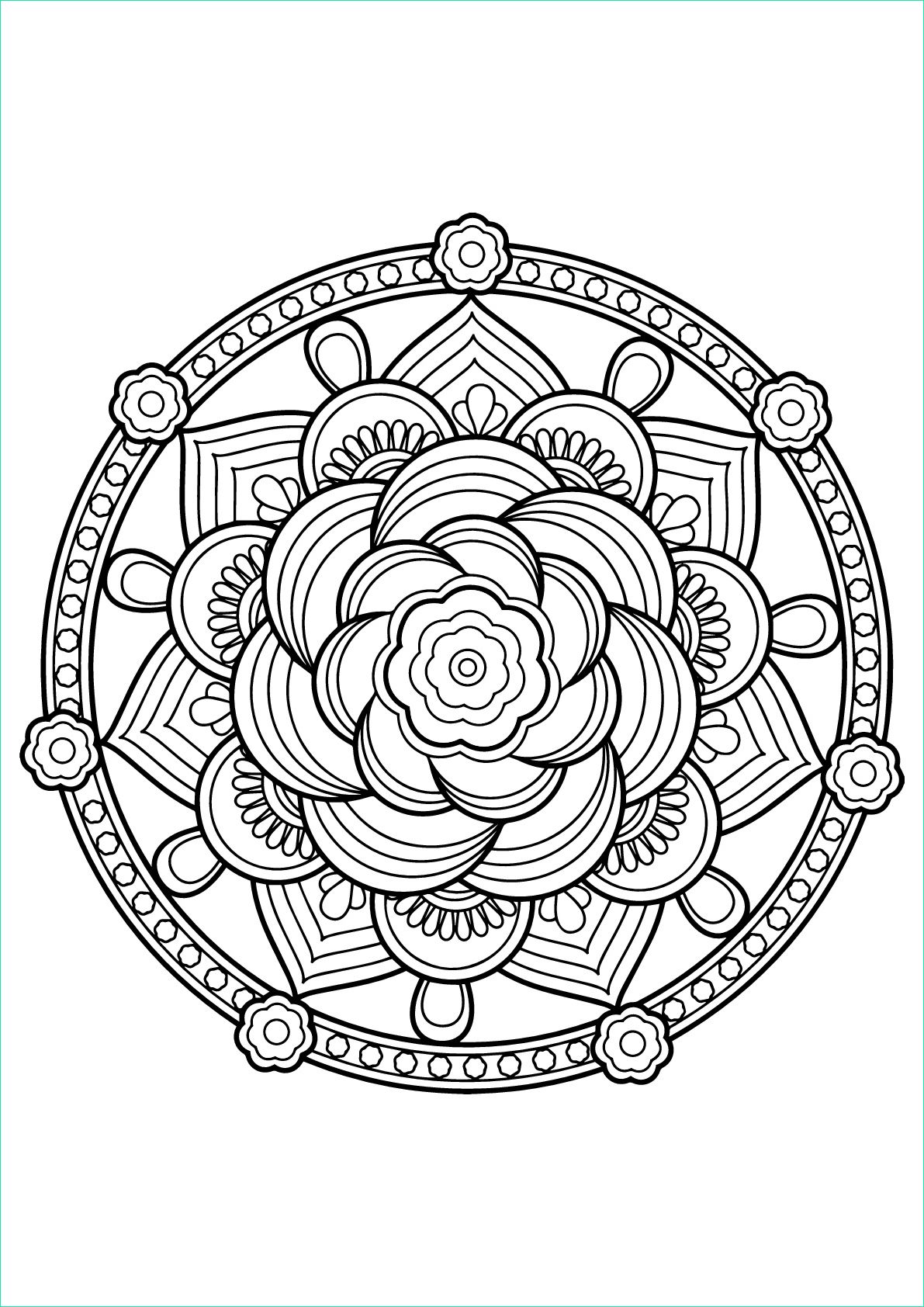 Mandala à Imprimer Pour Adulte Nouveau Collection Mandala Livre Gratuit 7 Mandalas Coloriages Difficiles