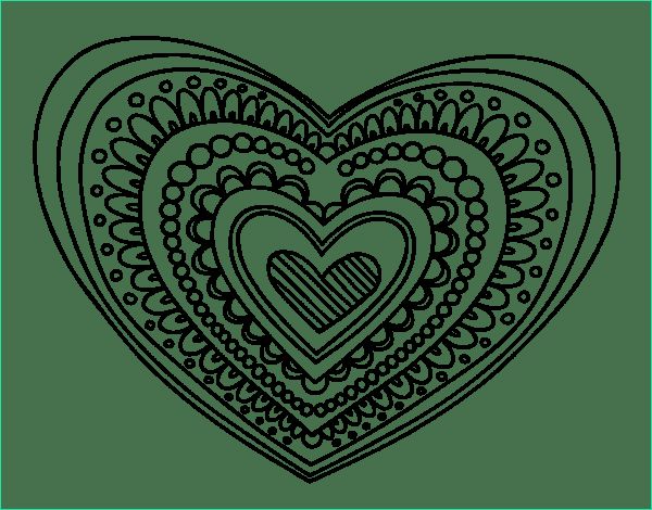 Mandala Coeur à Imprimer Inspirant Images Heart Mandala Cœur