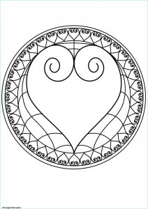 Mandala Coeur à Imprimer Luxe Photos Coloriage Mandala Coeur 2 Dessin