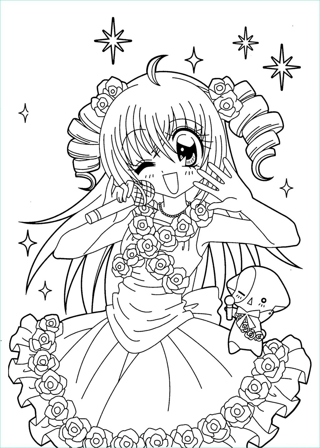 Manga A Colorier Beau Collection Free Printable Anime Coloring Pages ...