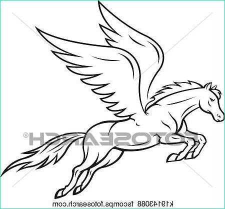 Pégase Dessin Inspirant Photos Clip Art Of Pegasus Horse K Search Clipart