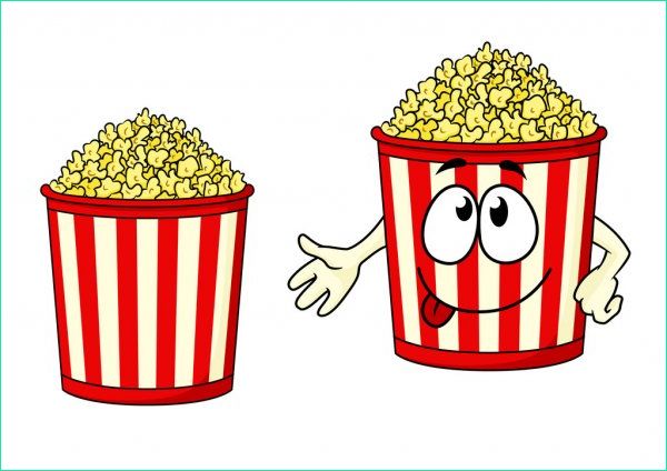 Popcorn Dessin Luxe Collection Personnage De Dessin Animé Pop Corn — Image Vectorielle