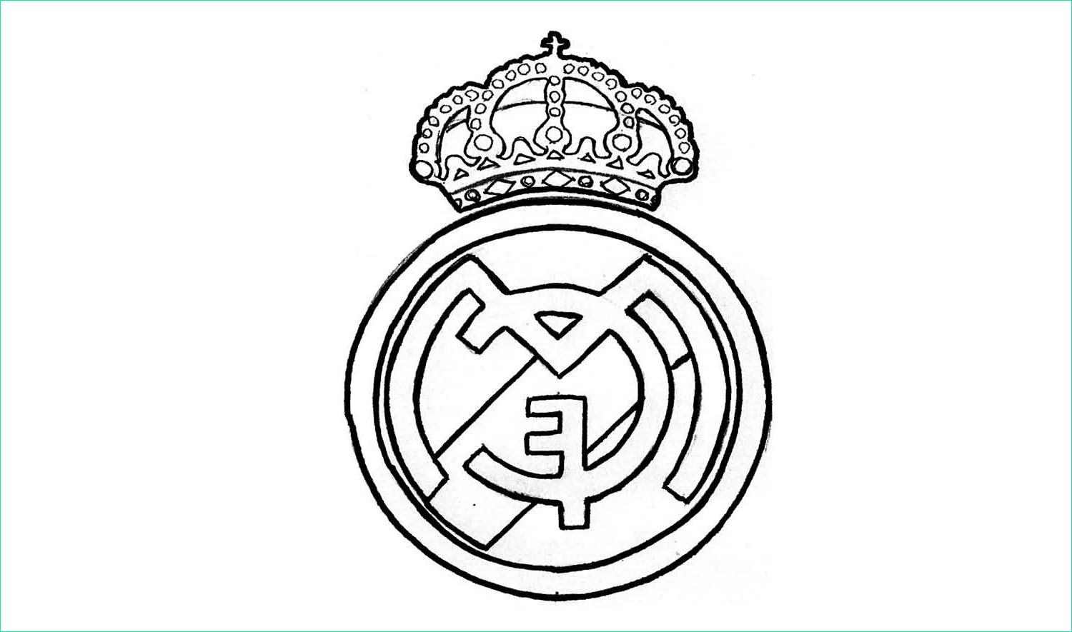 Real Madrid Dessin Élégant Collection Real Madrid Logo Drawing at Getdrawings