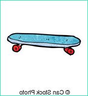 Skateboard Dessin Élégant Photographie Cassé Net Skateboard Dessin Animé