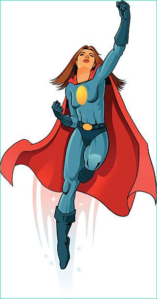 Super Hero Femme Dessin Élégant Image Royalty Free Heroines Clip Art Vector
