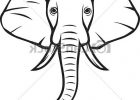 Tete Elephant Dessin Impressionnant Photos Clip Art Vector Of Elephant Head African Elephant