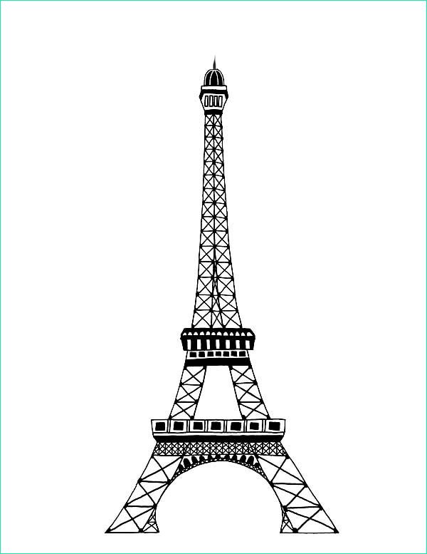Tour Eiffel Dessin A Imprimer Beau Collection Dessins Et Coloriages 5 Coloriages De La tour Eiffel En