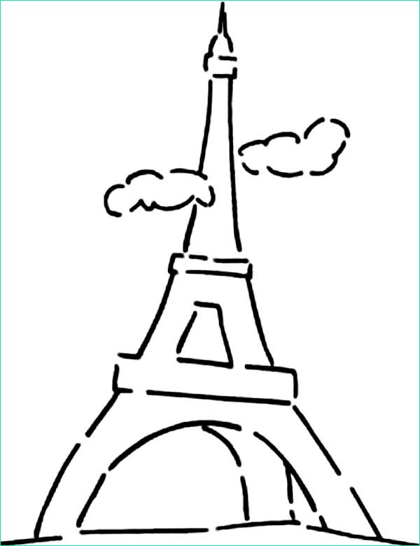 Tour Eiffel Dessin A Imprimer Luxe Photos Dessins Et Coloriages 5 Coloriages De La tour Eiffel En
