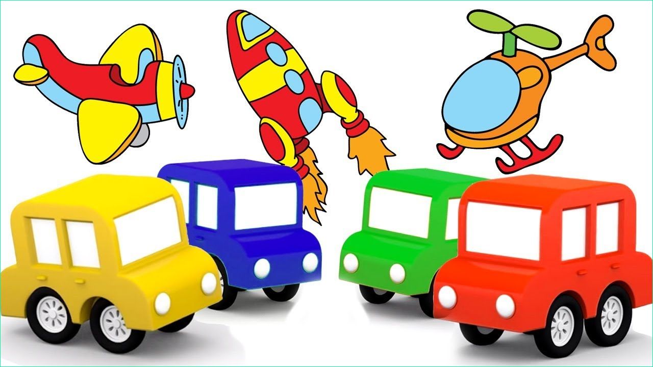 Transport Dessin Luxe Images Dessin Animé éducatif Pour Enfants De 4 Voitures Moyens