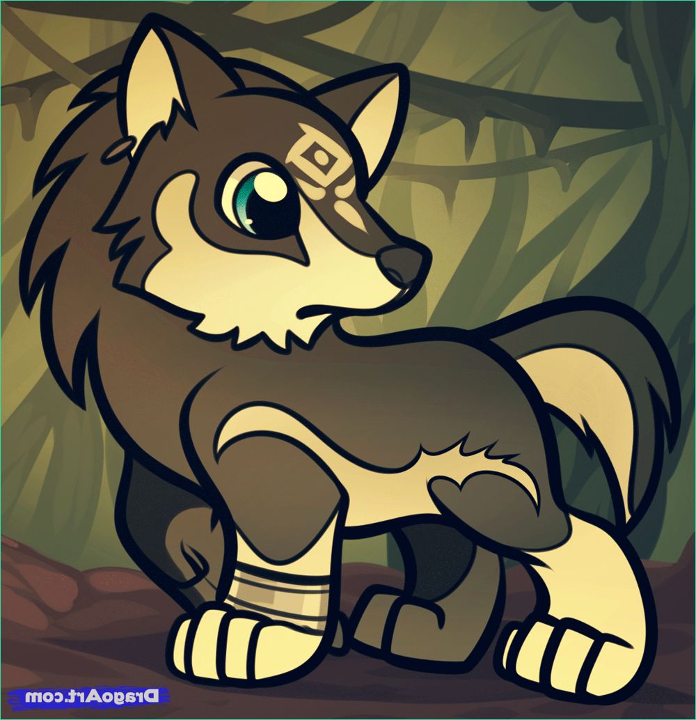 Zelda Dessin Facile Nouveau Stock How to Draw Chibi Wolf Link Wolf Link From Legend Of