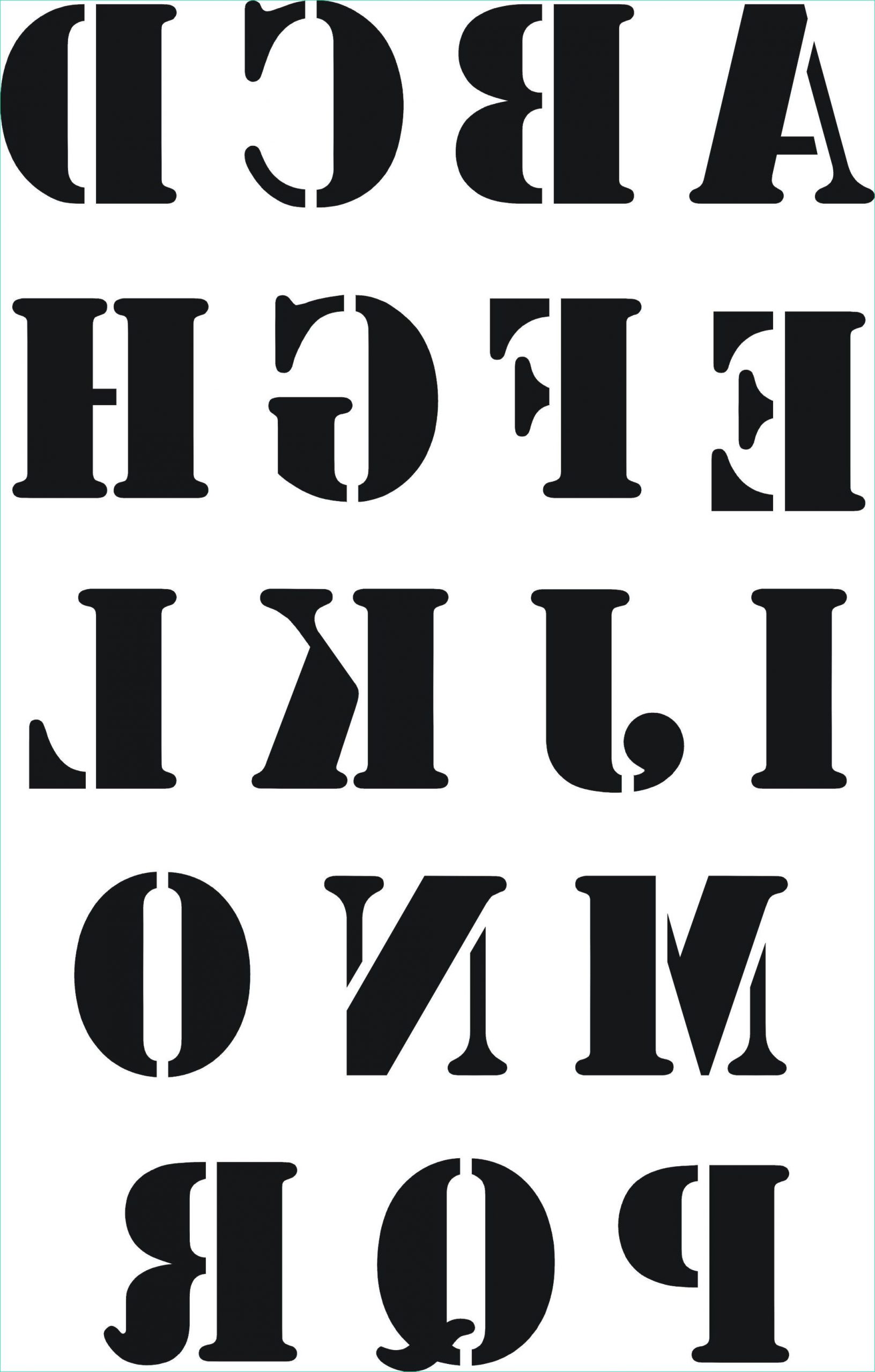 Alphabet à Découper Nouveau Collection Eigenmarke Stencil Schablone Abc 2tlg