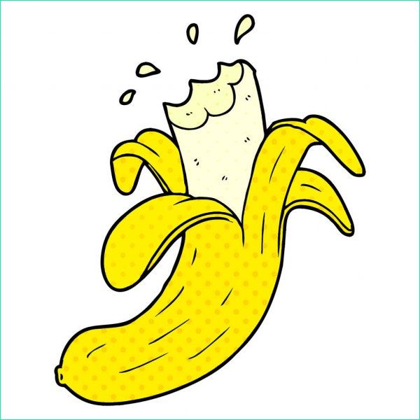 Banane Dessin Unique Collection Illustration Vectorielle D’une Banane De Dessin Animé