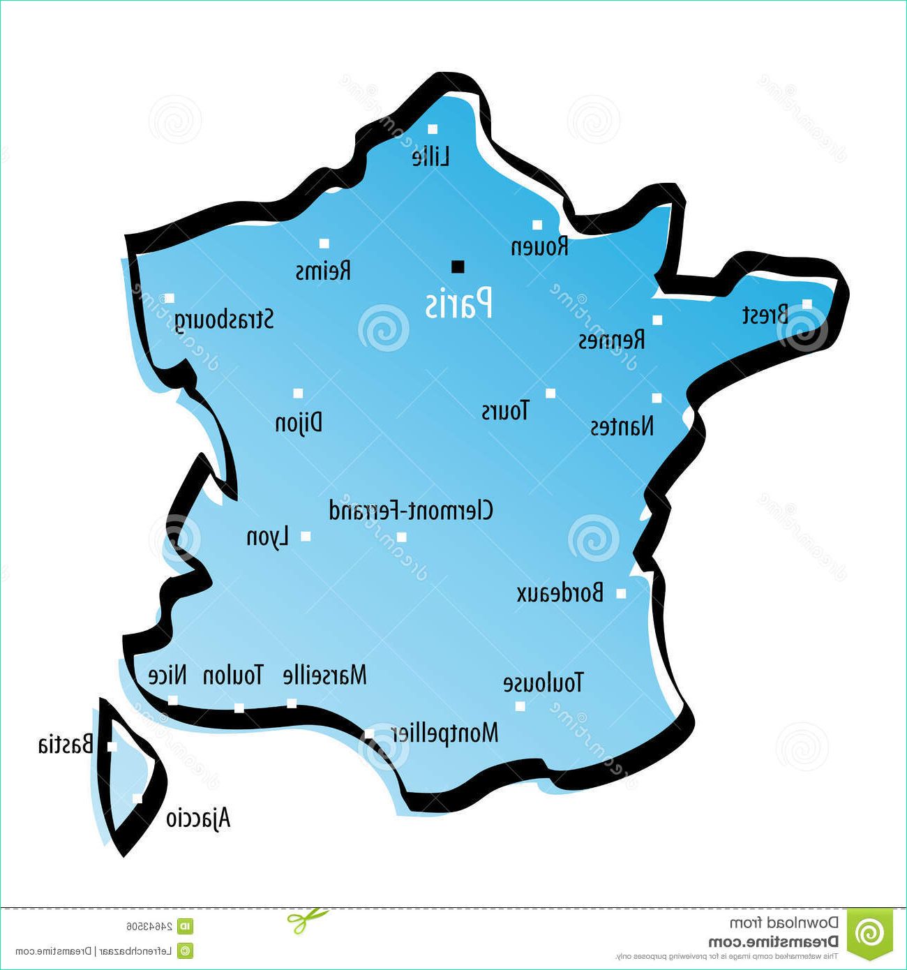 Carte De France Dessin Bestof Collection Stylized Map Of France Stock Vector Illustration Of area