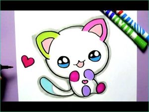 Chaton Kawaii Dessin Impressionnant Collection How to Draw Cute Rainbow Cat O Dibujar Un Gato Kawaii
