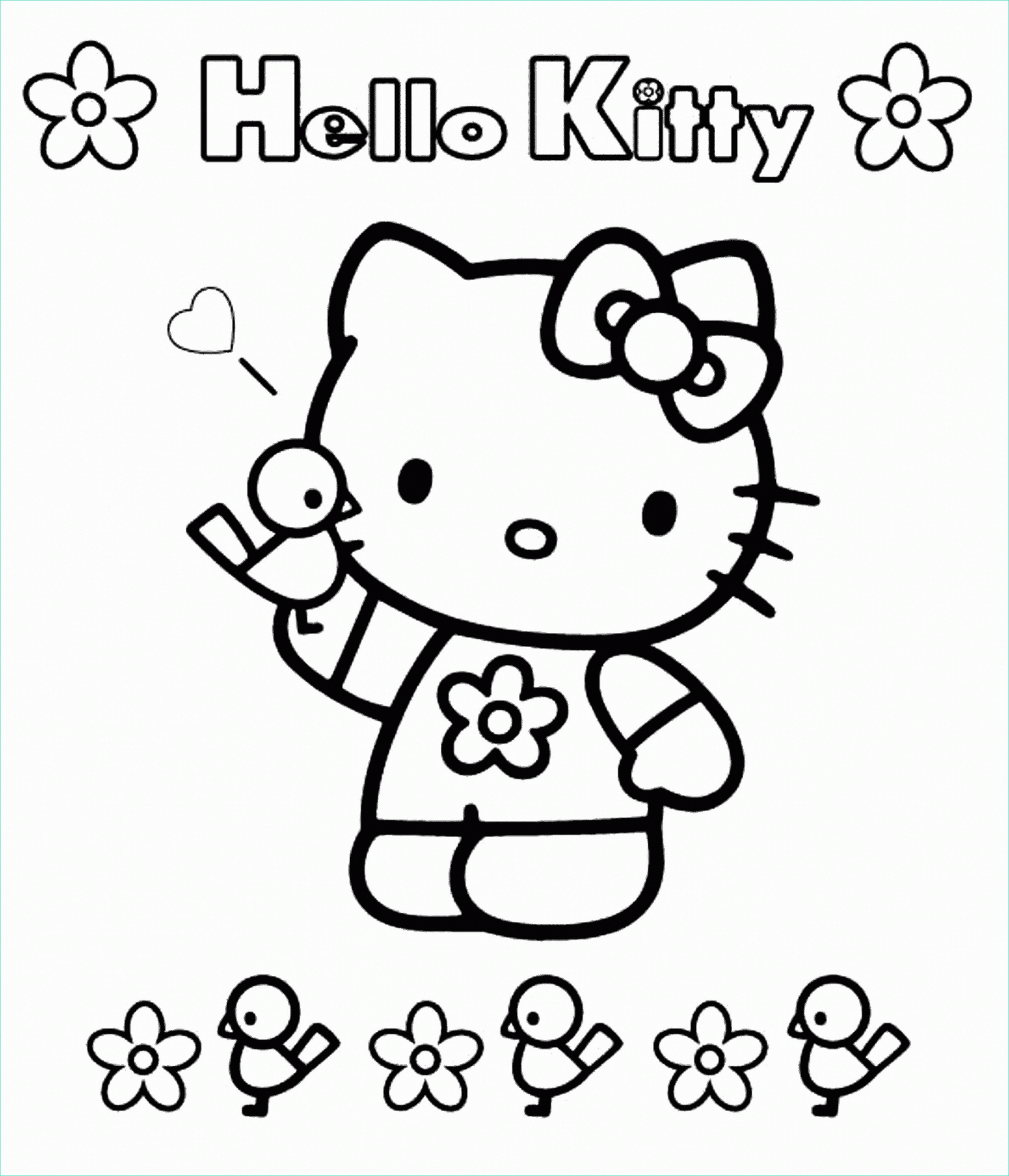 Coloriage à Imprimer Hello Kitty Beau Photos 147 Dessins De Coloriage Hello Kitty à Imprimer Sur
