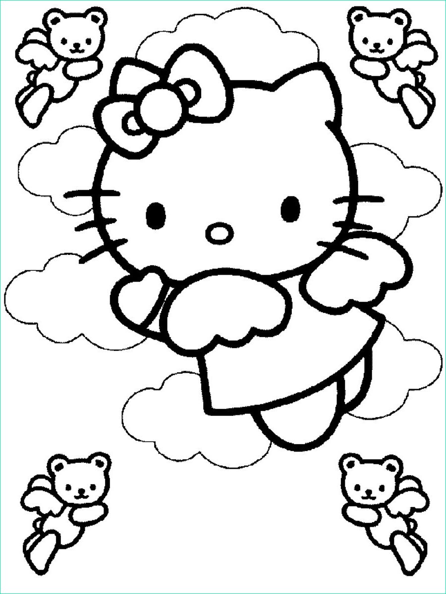 Coloriage à Imprimer Hello Kitty Cool Stock Coloriages à Imprimer Hello Kitty Numéro