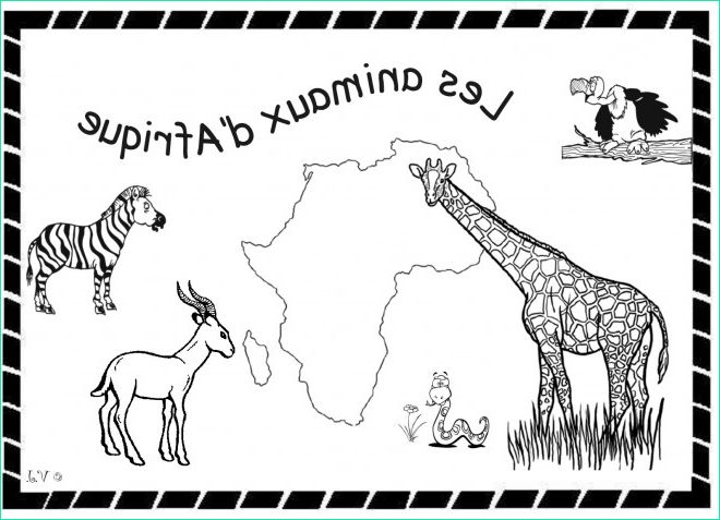 Coloriage Animaux D&amp;#039;afrique Bestof Images Coloriage Les Animaux D Afrique à Découper