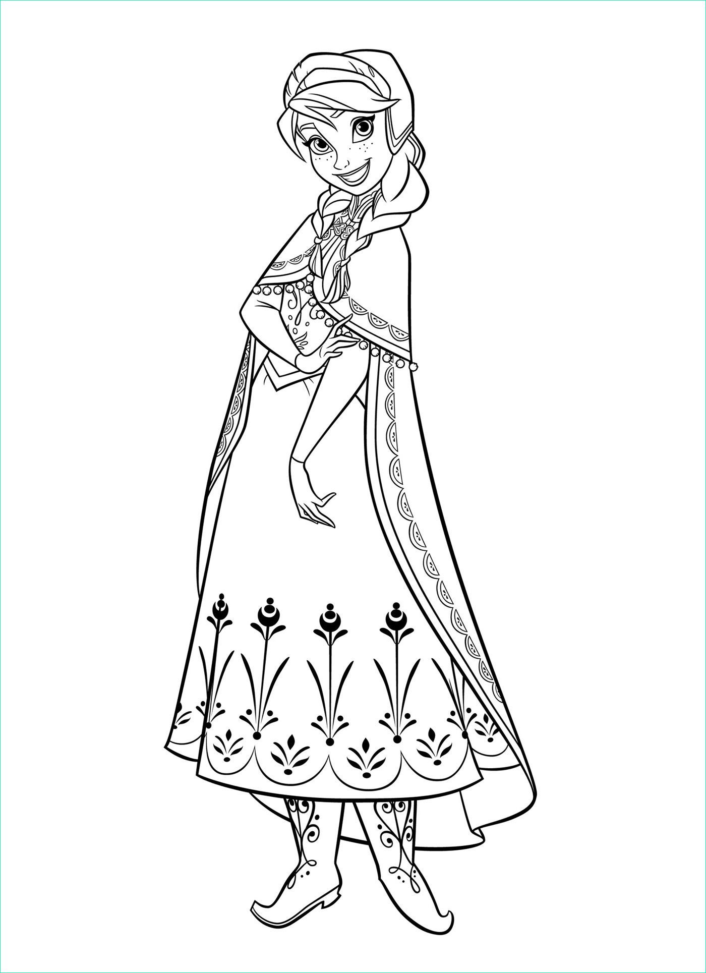 Coloriage Anna Luxe Galerie Anna Coloring Pages for Kids
