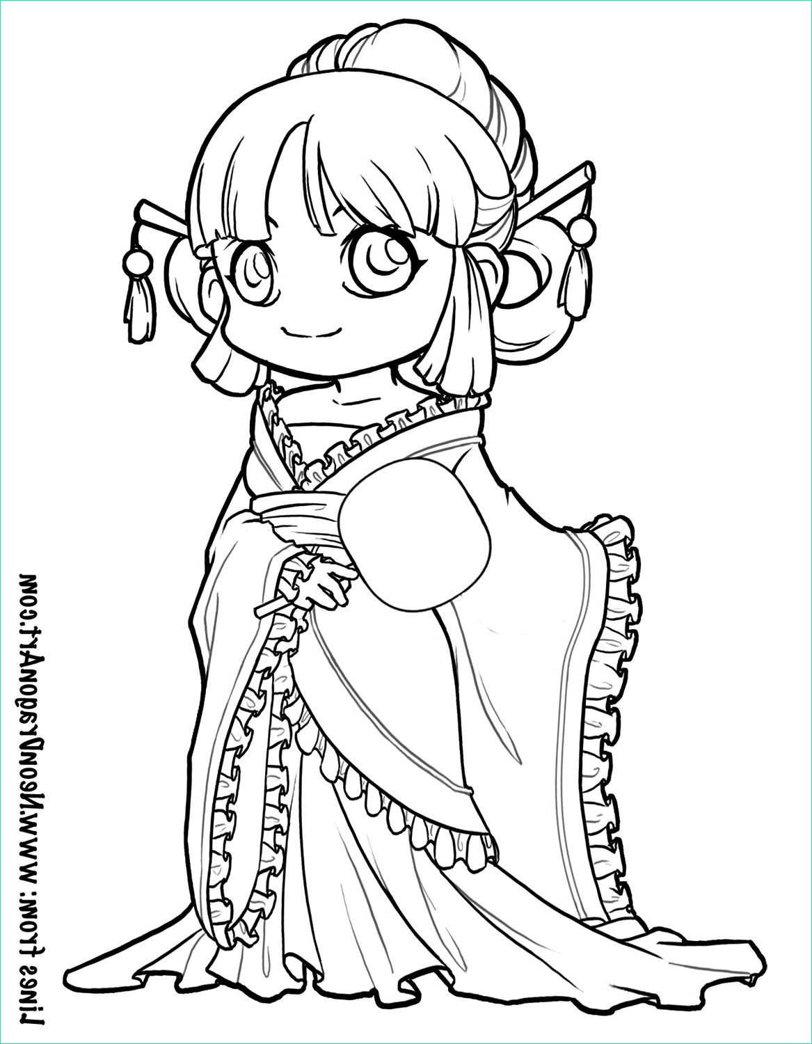Coloriage Chibi Kawaii Beau Galerie Chibi Pictures to Color Google Search