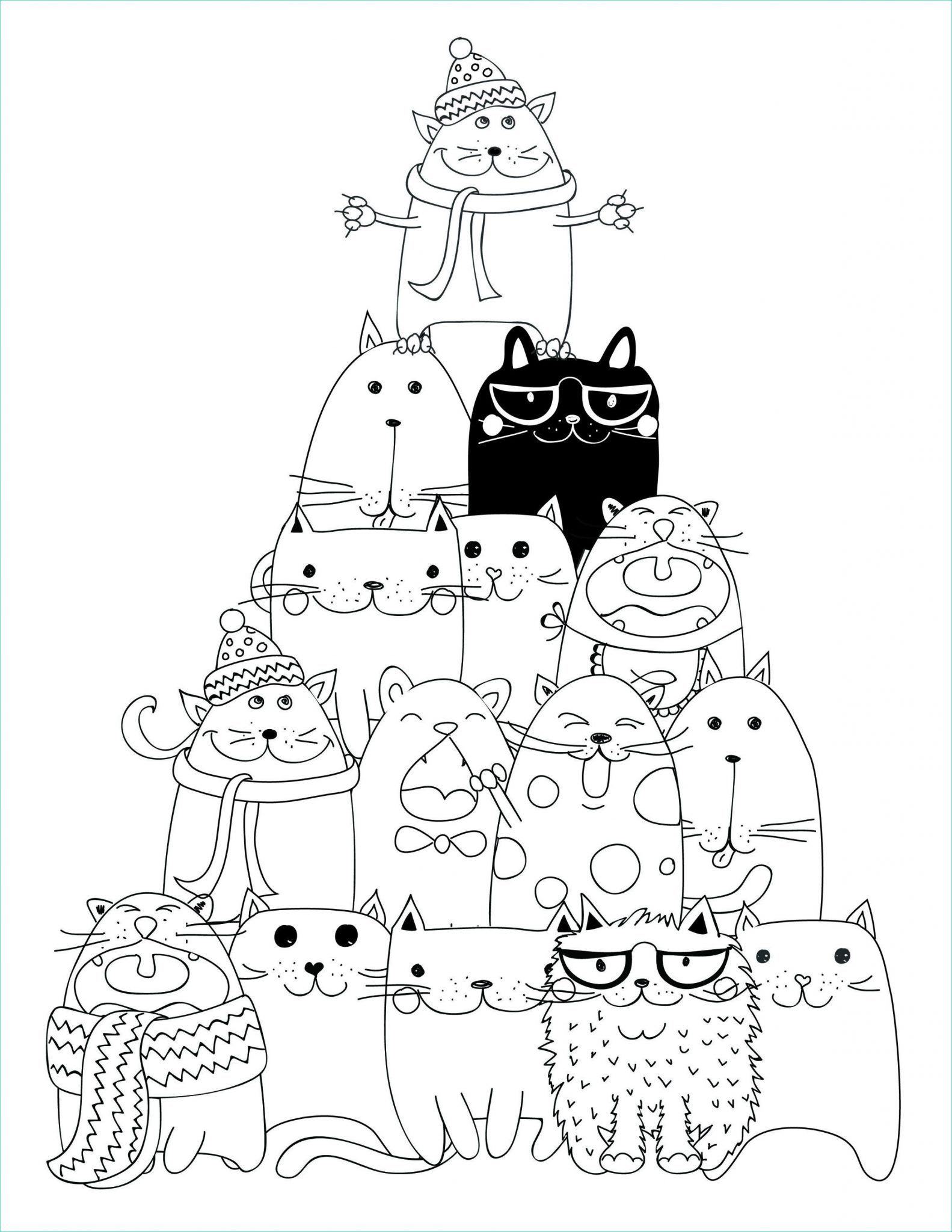 14 Inspirant De Coloriage De Chat Kawaii Photos Coloriage Coloriage