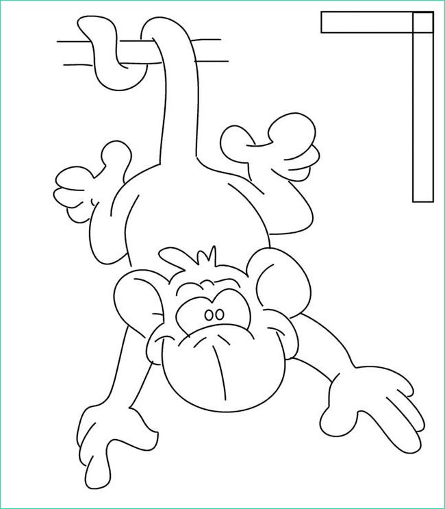Coloriage De Singe Cool Collection Monkey Template Animal Templates