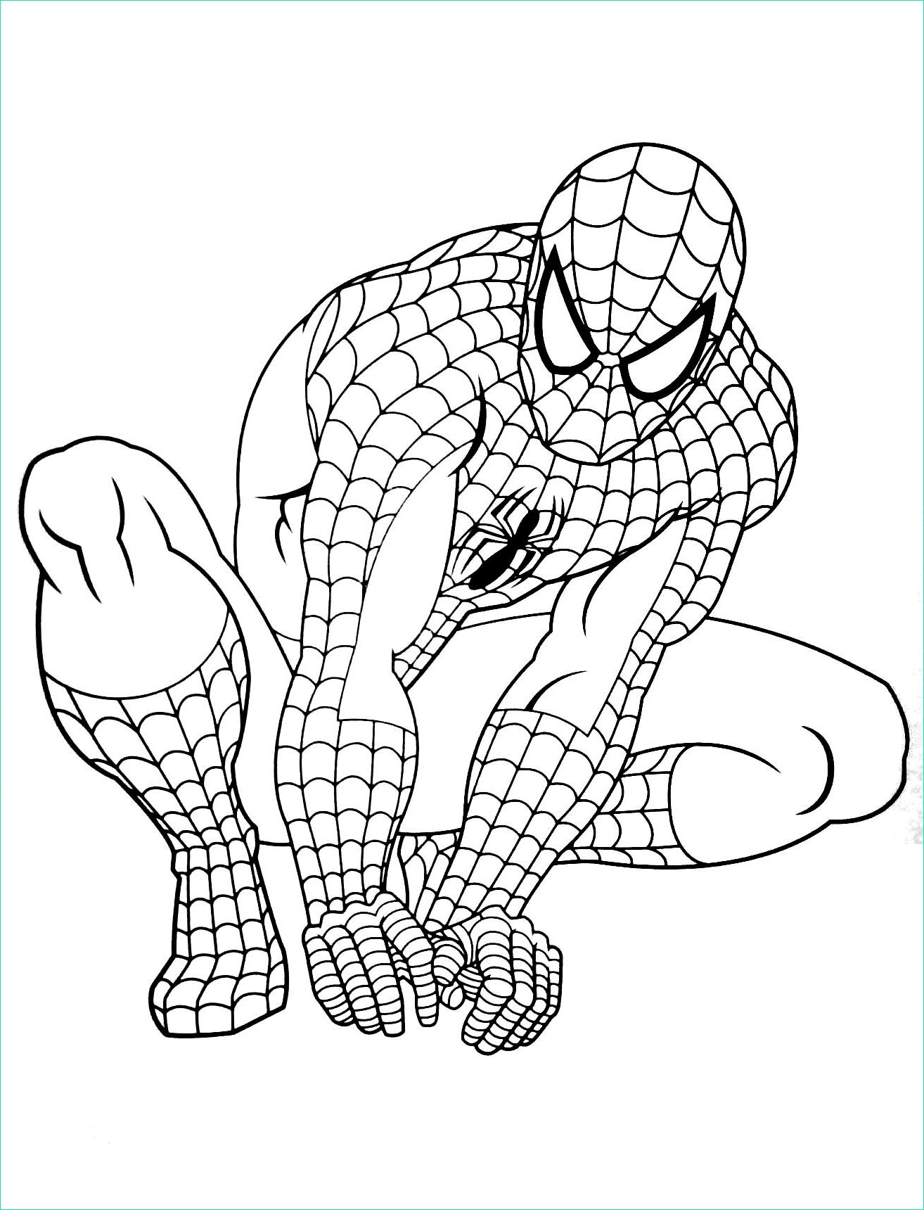 Coloriage De Spiderman Inspirant Collection Coloriage De Spiderman à Imprimer Pour Enfants Coloriage