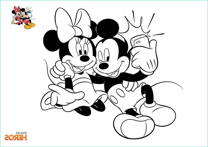 Coloriage Disney Mickey Et Minnie Élégant Galerie Coloriages Mickey Et Minnie Gratuits Sur Le Blog De tous
