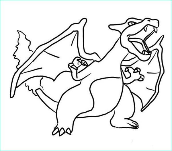 Coloriage Dracofeu Cool Images Furious Charizard Coloring Page Netart
