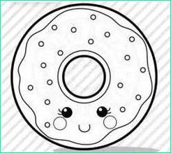 Coloriage Kawaii Donuts Cool Photos Kawaii Donut Coloring Page with Images