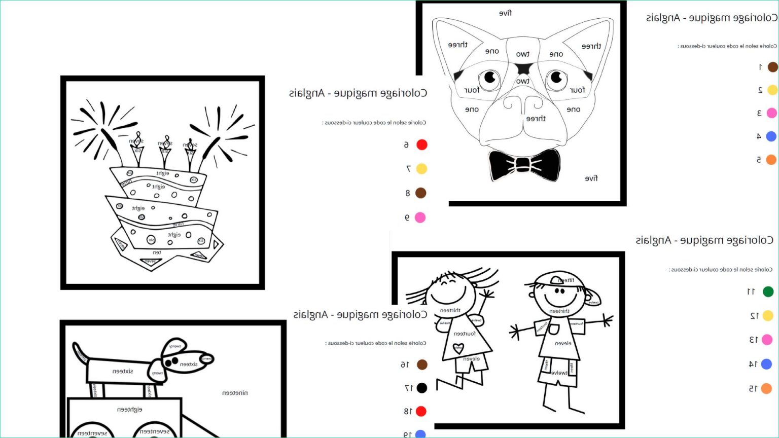 Coloriage Magique Pour Apprendre Les Tables De Multiplications Et Des ...