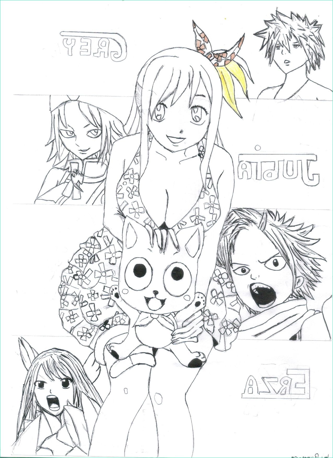 Coloriage Manga Fairy Tail Unique Photos Cousin Coloriage De Fairy Tail A Imprimer